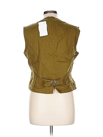 Cambridge Dry Goods Brown Patchwork Cotton Vest (view 2)