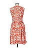 Talbots Print Orange Cocktail Dress Size 6 - photo 2
