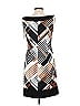 Connected Apparel Graphic Brown Cocktail Dress Size 10 - photo 2
