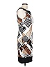 Connected Apparel Graphic Brown Cocktail Dress Size 10 - photo 4