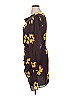 A.L.C. 100% Polyester Print Brown Casual Dress Size 14 - photo 5