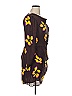 A.L.C. 100% Polyester Print Brown Casual Dress Size 14 - photo 4