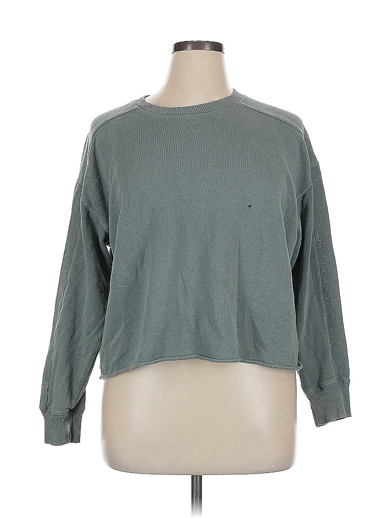 Pre-owned Aerie Sweatshirt In Green