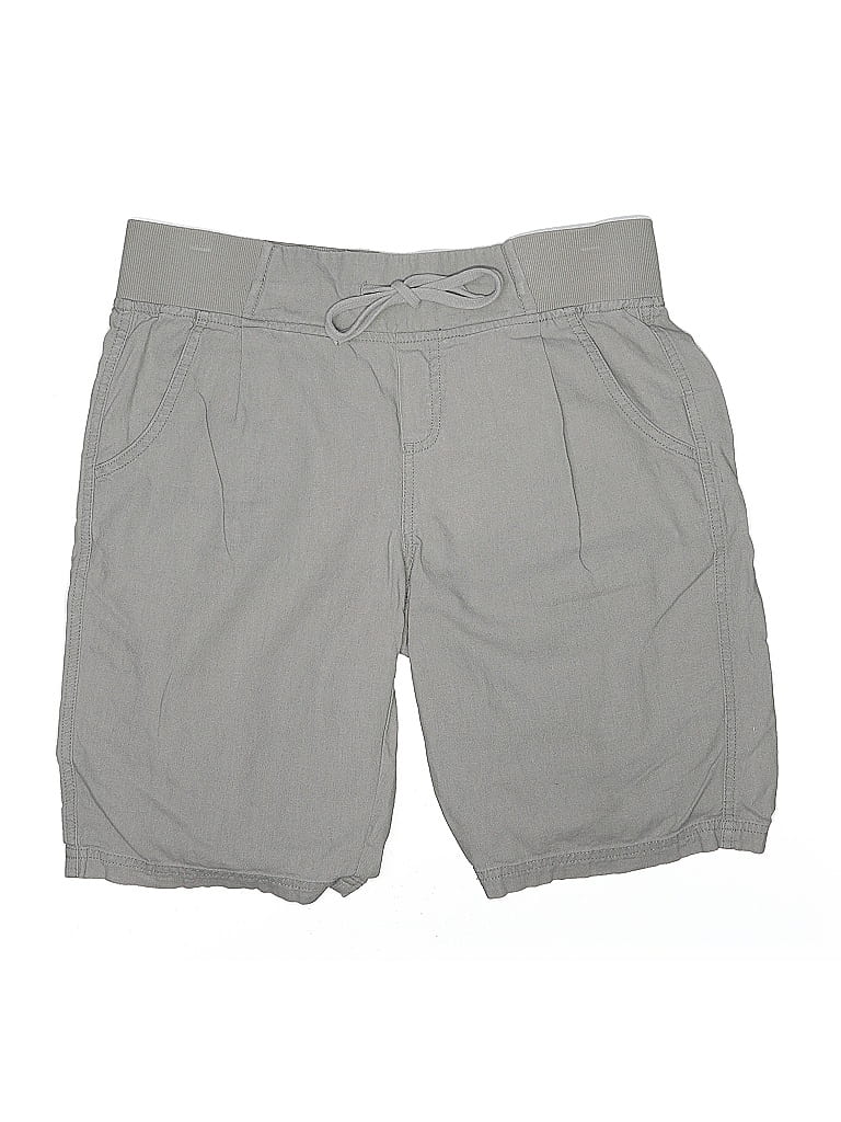 Chadwicks Solid Gray Khaki Shorts Size M - photo 1
