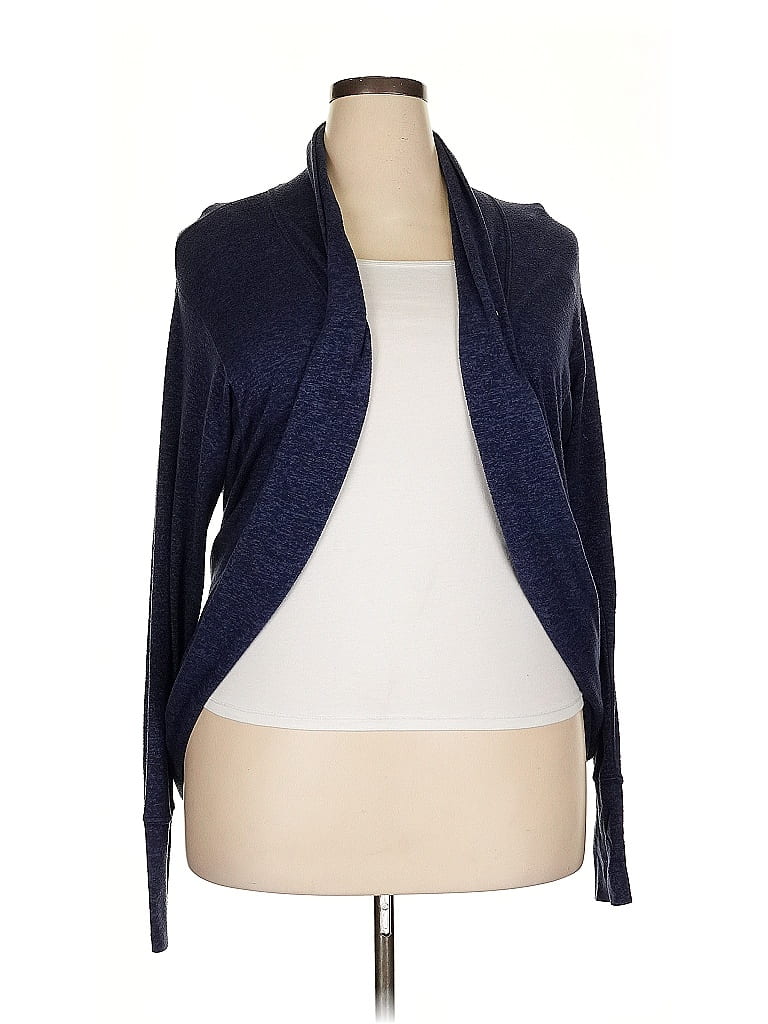 Click to view more detailed imagery on our partner's website Pre-owned Athleta Cardigan Sweater In Blue