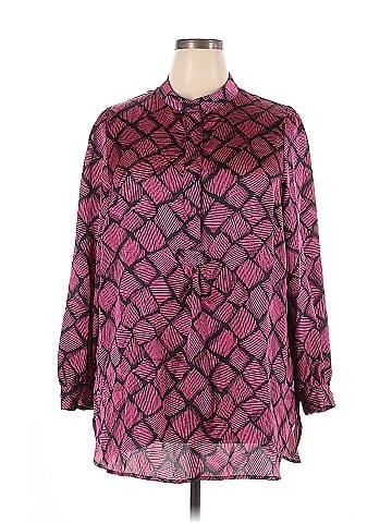 Anne Klein Long Sleeve Blouse (view 1)