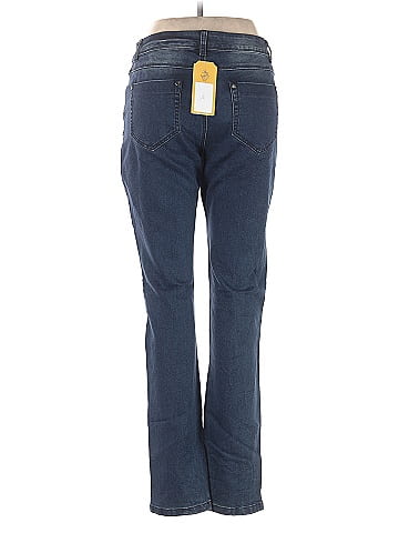 Picadilly Fashions Argyle Blue Blue Embellished Piccadilly Denim Jeans Size 12