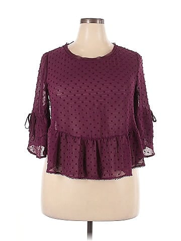Xhilaration 3/4 Sleeve Blouse (view 1)