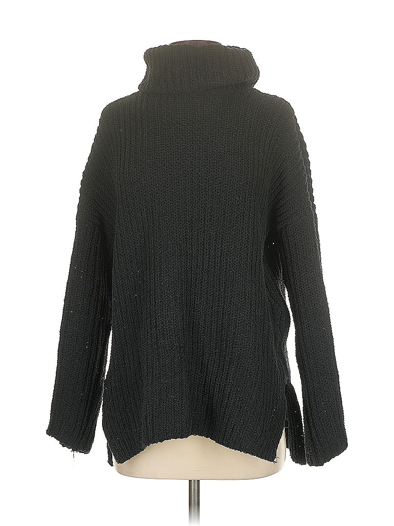 Pre-owned Abercrombie & Fitch Turtleneck Sweater In Black