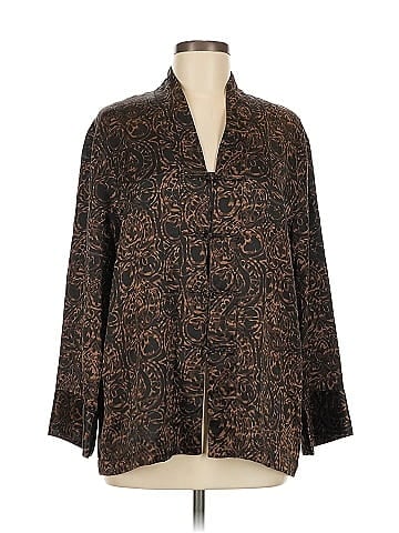 Chico's Design Long Sleeve Silk Top (view 1)