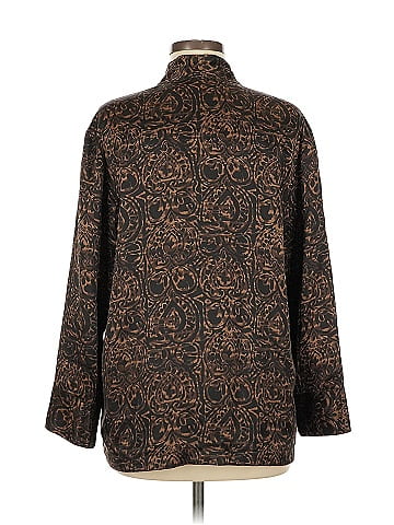 Chico's Design Long Sleeve Silk Top (view 2)