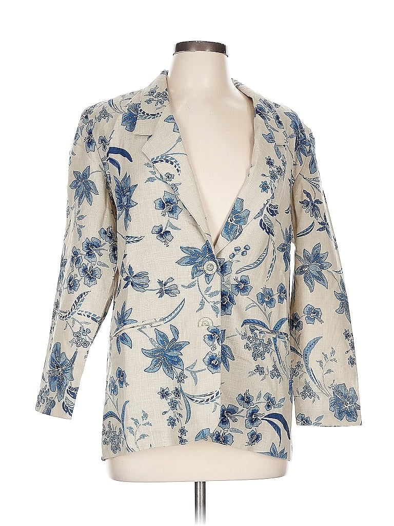 Pre-owned Alfred Dunner Blazer Jacket In White