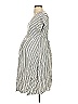Isabel Maternity 100% Rayon Stripes Gray Casual Dress Size S - photo 4