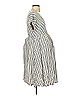 Isabel Maternity 100% Rayon Stripes Gray Casual Dress Size S - photo 3