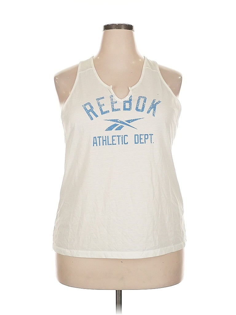 Click to view more detailed imagery on our partner's website Pre-owned Reebok Sleeveless T-shirt In White