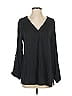 Soma Black Long Sleeve Blouse Size XS - photo 1