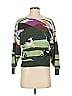 Rhode 100% Wool Print Green Wool Pullover Sweater Size S - photo 1