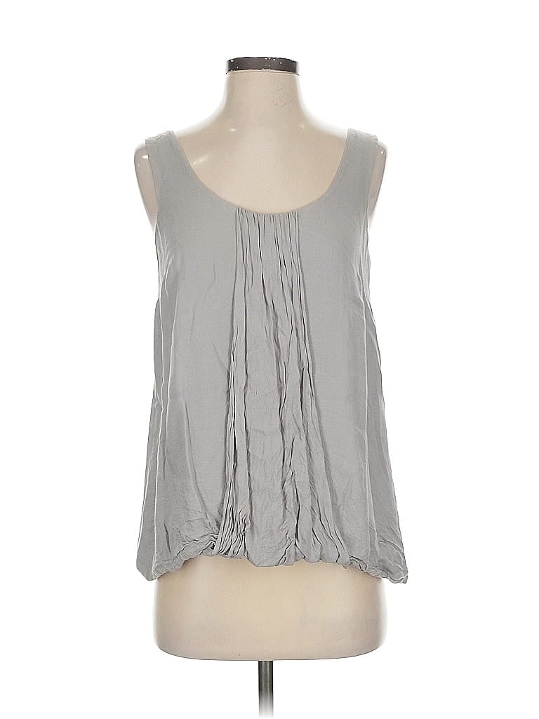 Pre-owned Ann Taylor Loft Tank Top Gray Strapless Neckline Tops