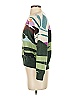 Rhode 100% Wool Print Green Wool Pullover Sweater Size S - photo 5