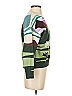 Rhode 100% Wool Print Green Wool Pullover Sweater Size S - photo 4