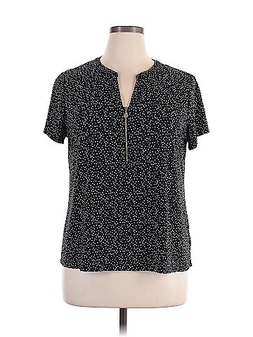 Anne Klein Short Sleeve Blouse (view 1)