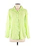 Crown & Ivy 100% Lyocell Green Long Sleeve Button-Down Shirt Size S - photo 1
