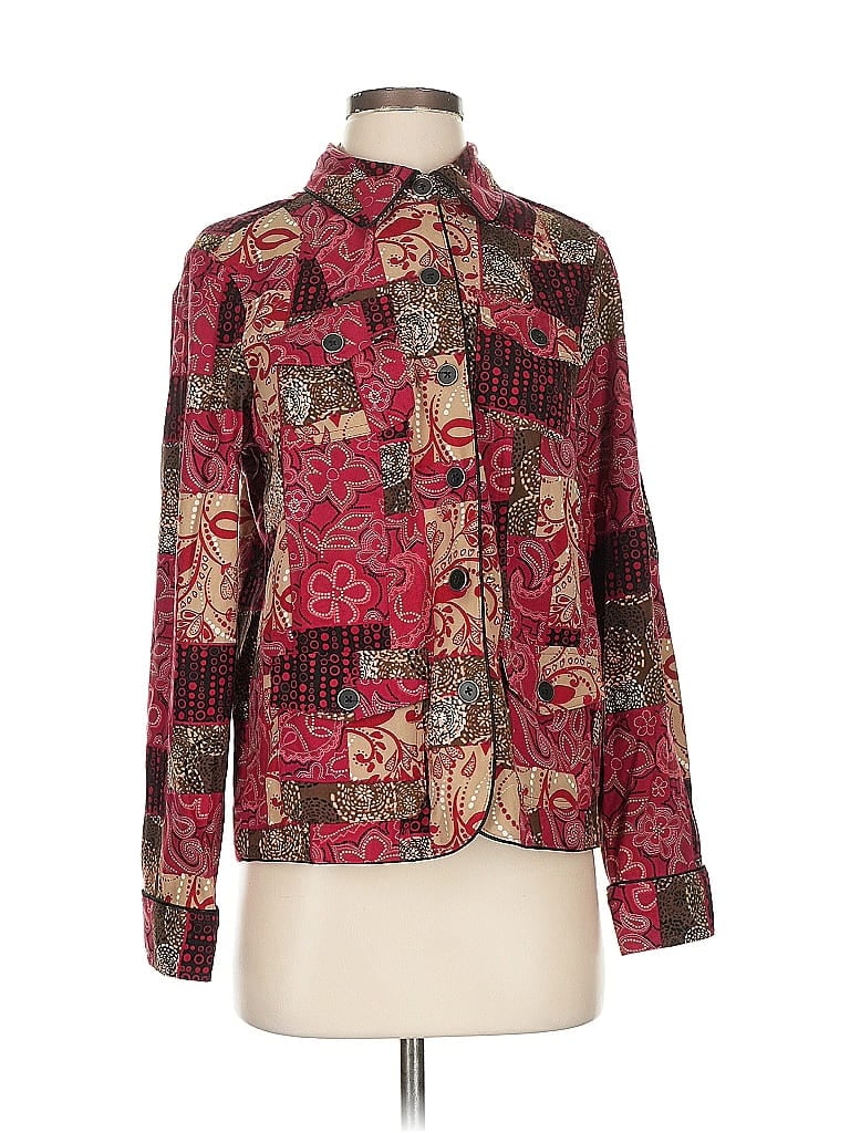 Pre-owned Christopher & Banks Jacket In Red