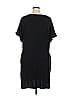 Terra & Sky Solid Black Casual Dress Size 1X - photo 2