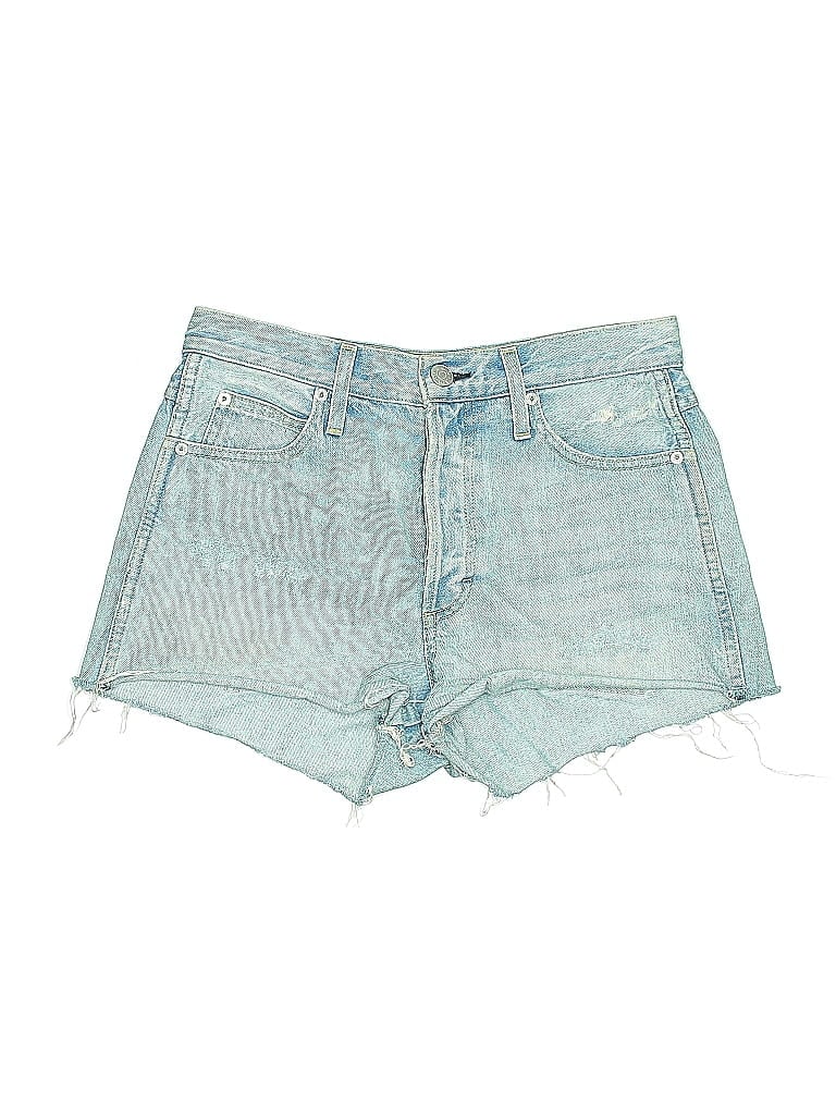 Pre-owned Amo Denim Shorts In Blue
