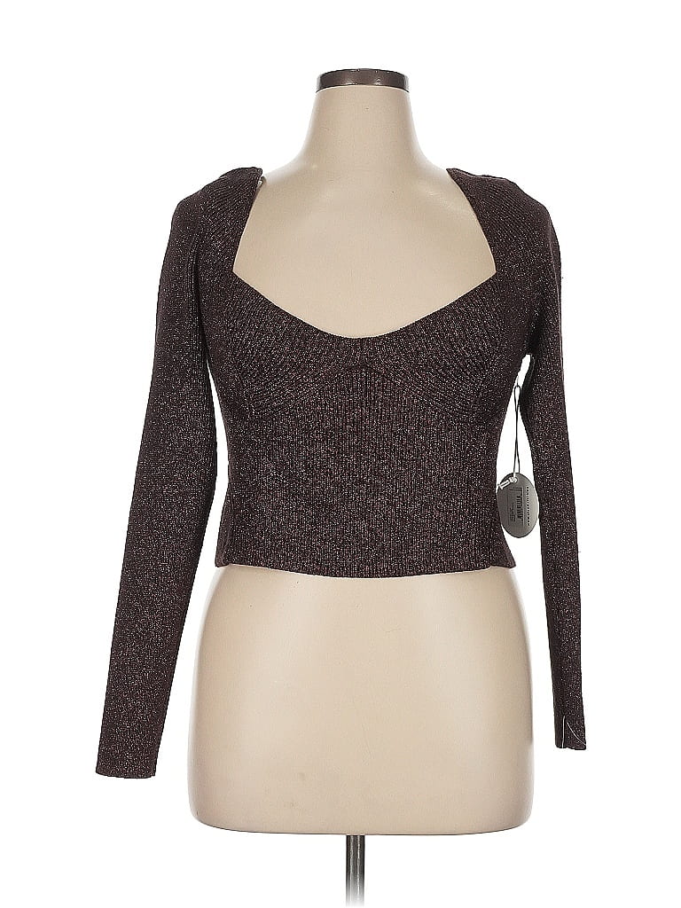 STAUD Brown Cardigan Size XL - photo 1