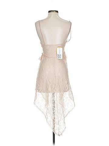 Assorted Brands Tan Lace Sheer Delicate Dress (view 2)