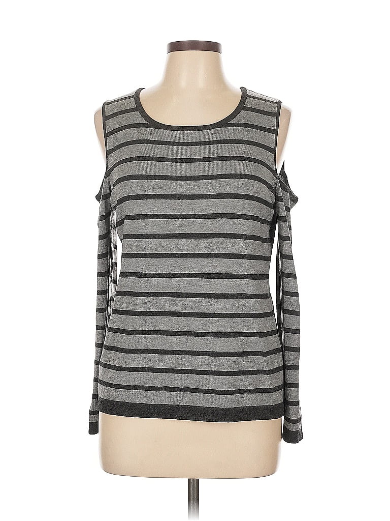 Cable & Gauge Gray Long Sleeve Top Size L - photo 1