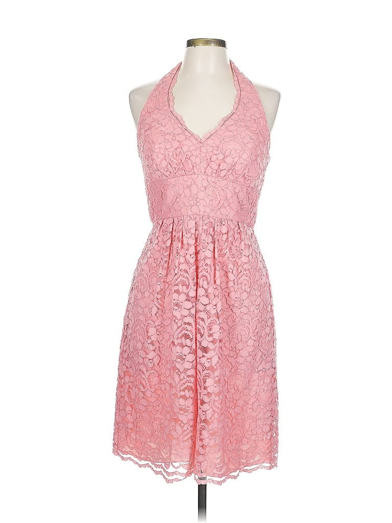 Pre-owned David's Bridal Cocktail Dress In Pink