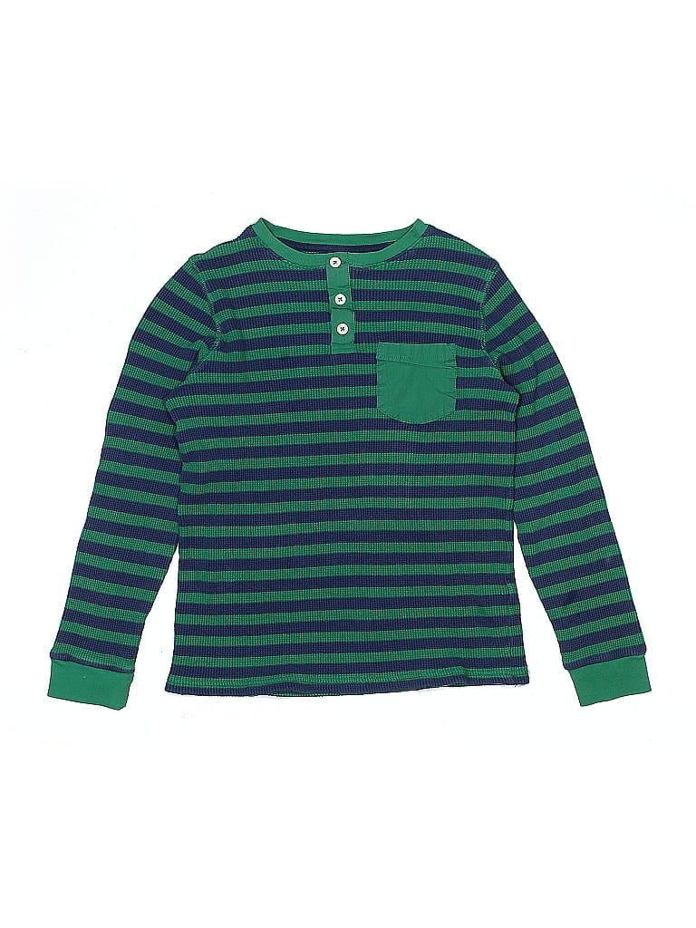 Mini Boden 100% Cotton Green Long Sleeve Top Size 11 (big kids) - photo 1