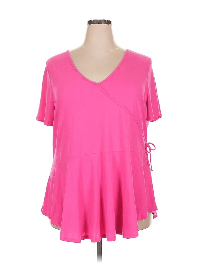 Honeyme Pink Short Sleeve Top Size XXL - photo 1