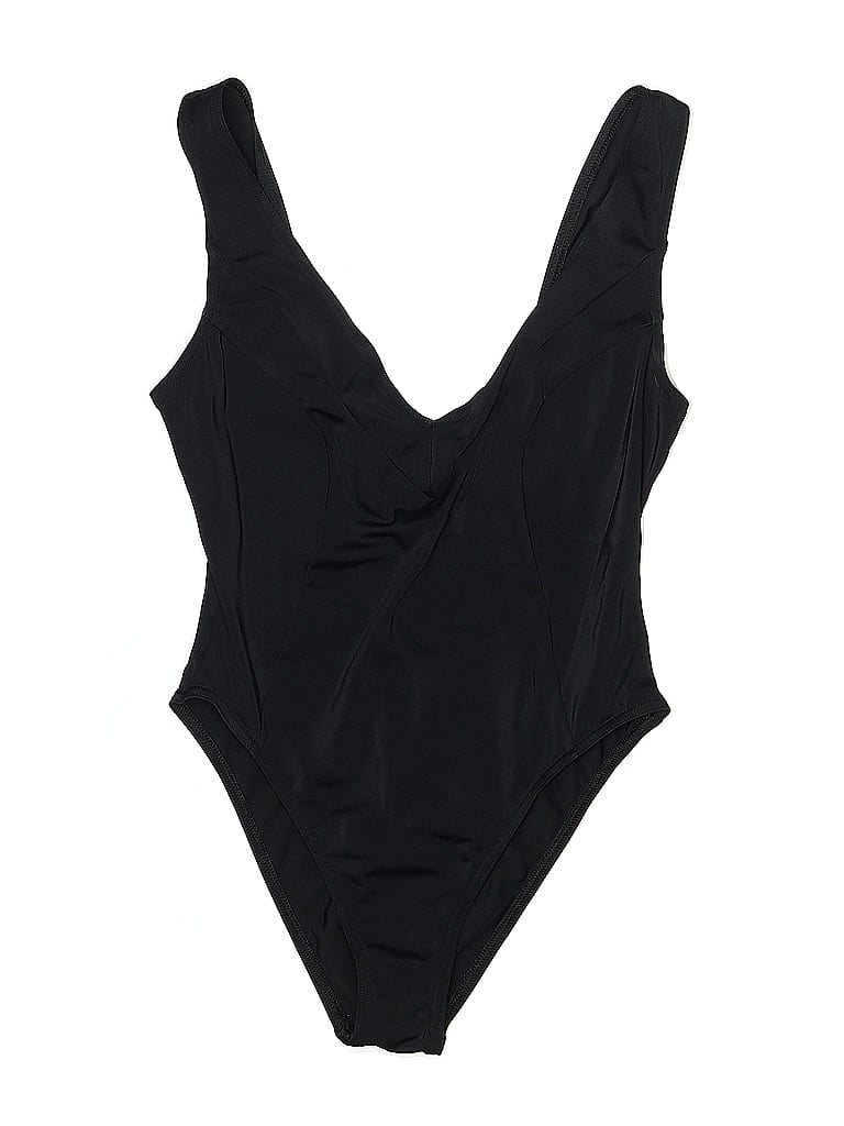 Pre-owned Asos Design One Piece Swimsuit In Black