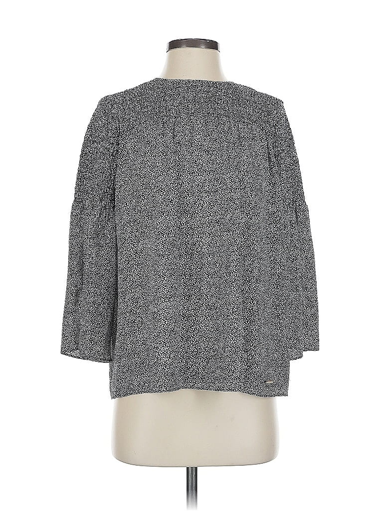 Pre-owned Michael Michael Kors 3/4 Sleeve Blouse In Gray