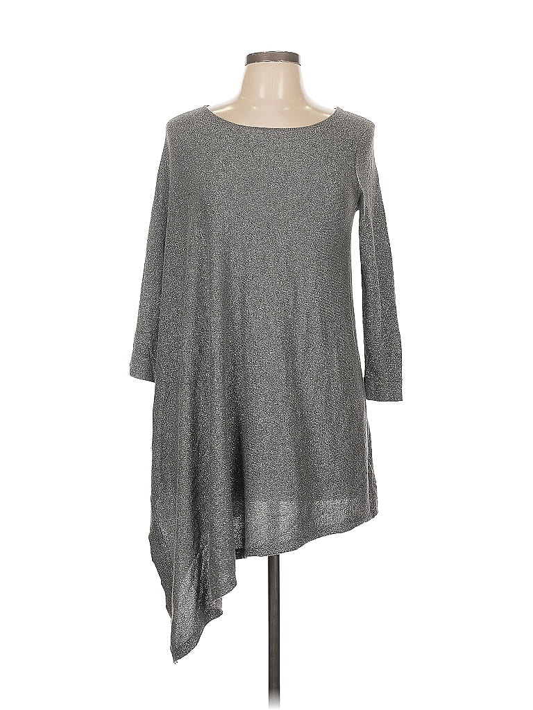 Pre-owned Express Poncho In Gray