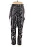Gap 100% Polyester Black Faux Leather Pants Size 35 waist - photo 1