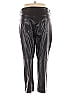 Gap 100% Polyester Black Faux Leather Pants Size 35 waist - photo 2
