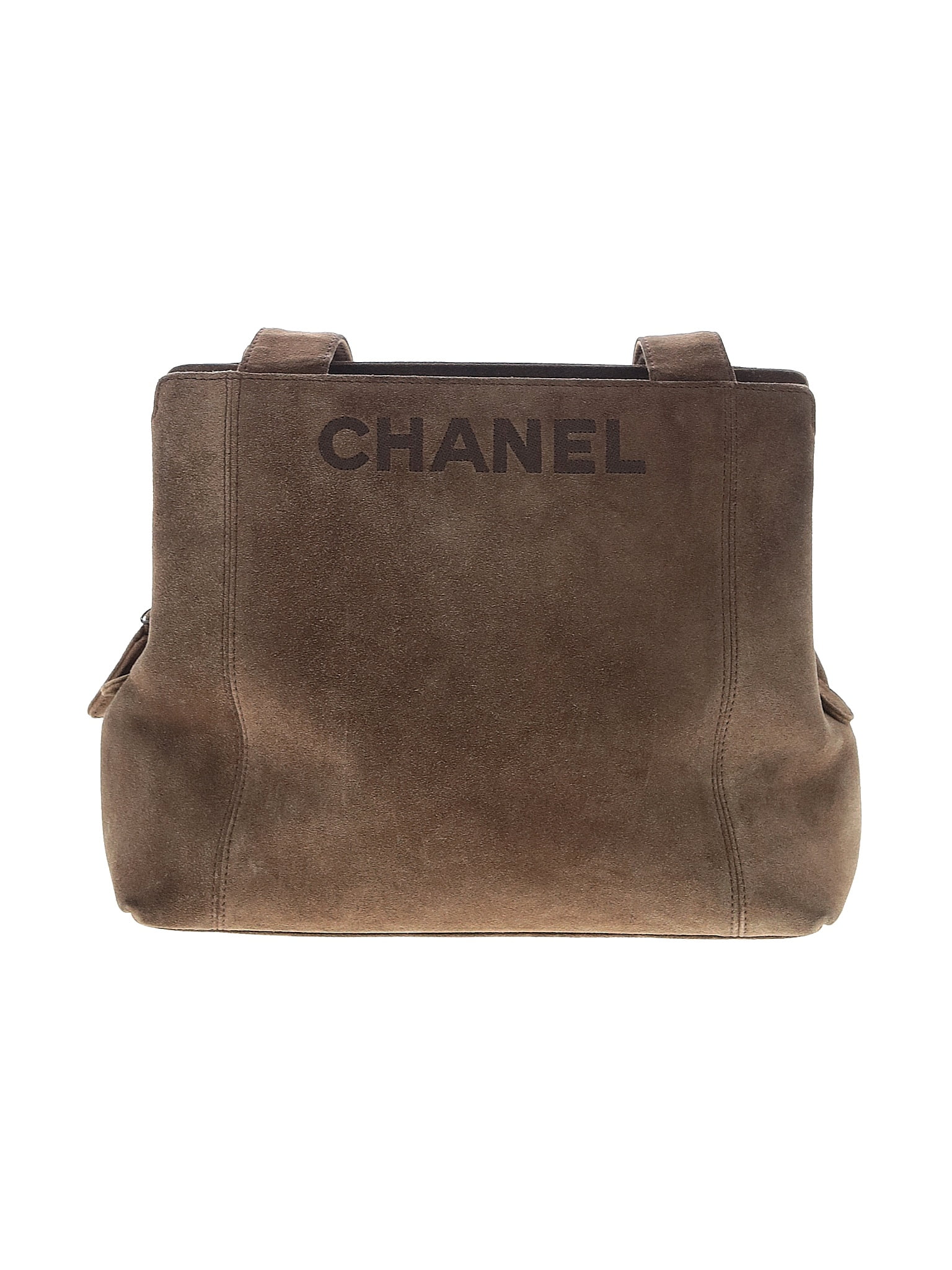 Chanel 100% Leather Brown Vintage Suede Shoulder Bag One size