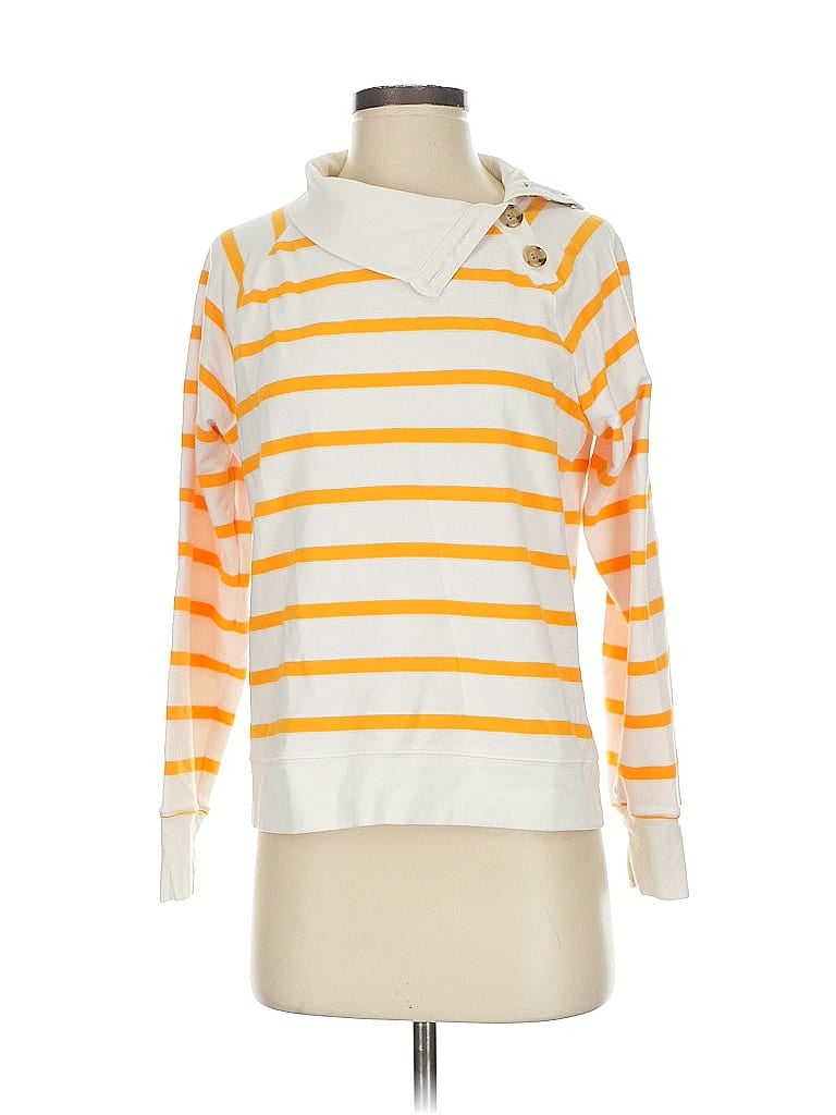 Pre-owned J.crew Factory Store Pullover Sweater In Orange