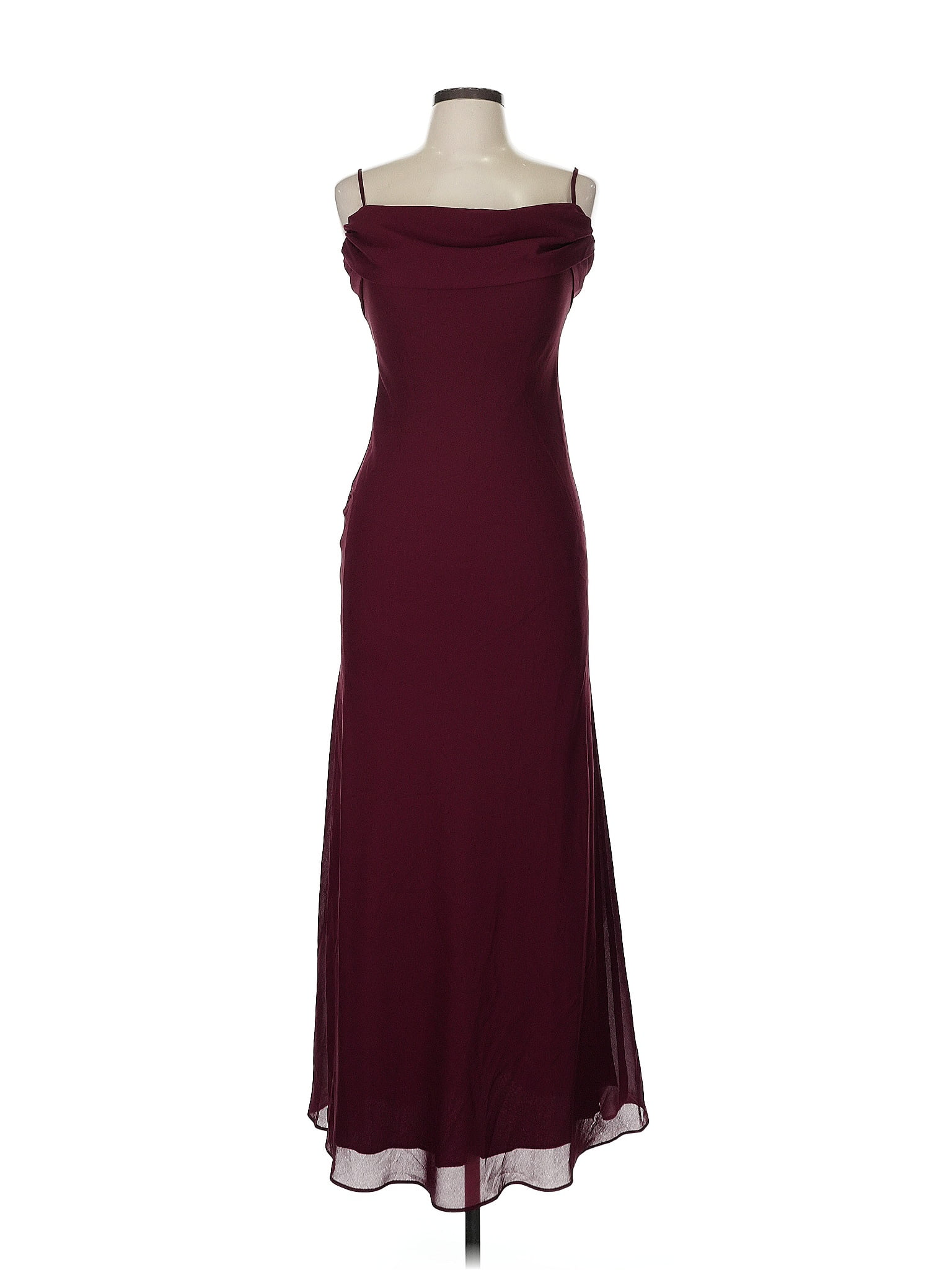 Jody California 100% Polyester Burgundy Elegant Burgundy Polyester Dress Size 7