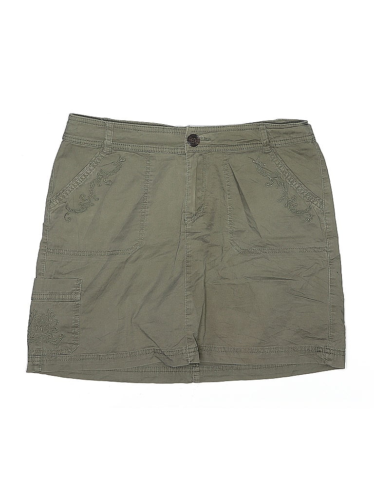 Pre-owned Croft & Barrow Casual Skirt In Green