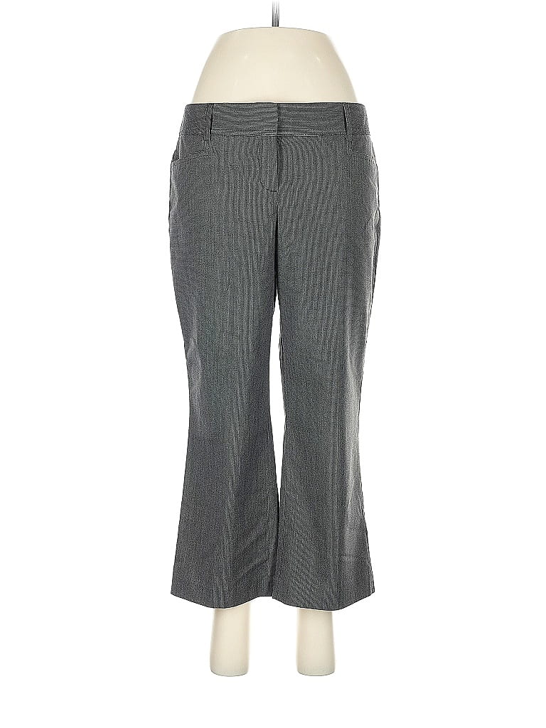 Express Design Studio Chevron-herringbone Gray Dress Pants Size 8 - photo 1