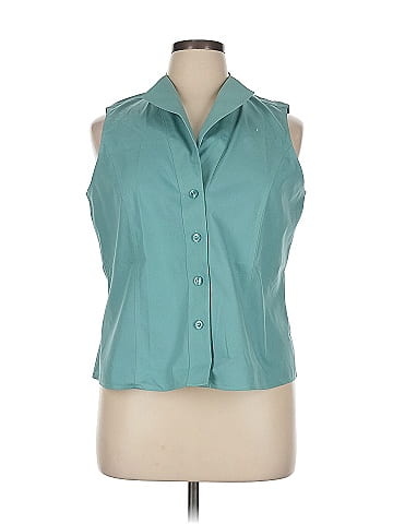 Jones New York Collection Sleeveless Button-Down Shirt (view 1)