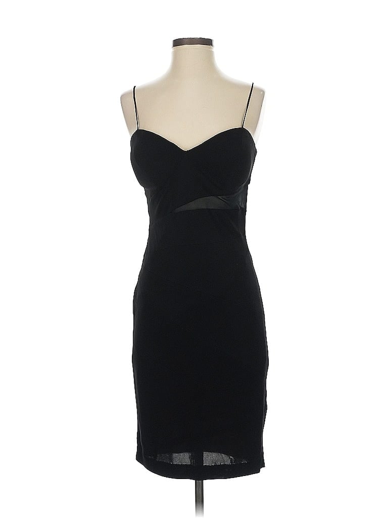 Robert Rodriguez 100% Rayon Solid Black Cocktail Dress Size S - photo 1