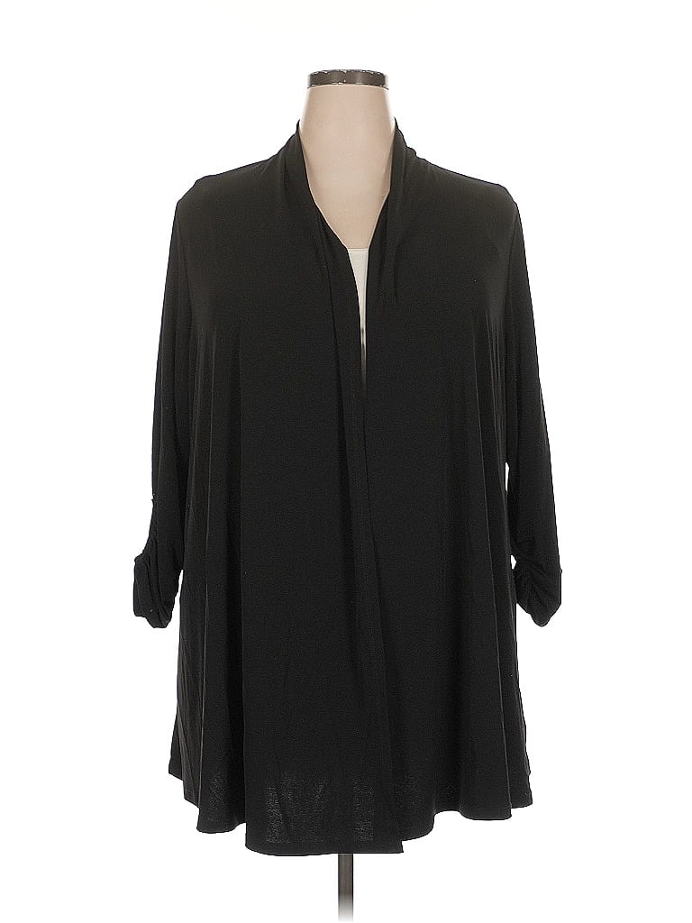 Susan Graver Black 3/4 Sleeve Blouse Size 2X - photo 1