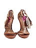 Ulla Johnson 100% Leather Brown Heels Size EU 40 - photo 2