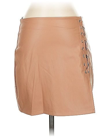 Haani Faux Leather Skirt (view 1)
